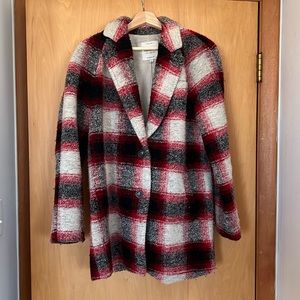 Madewell Wool Plaid Coat
